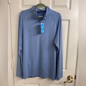 Men's MagcoMsen Blue Long Sleeve Athletic Shirt Size XL